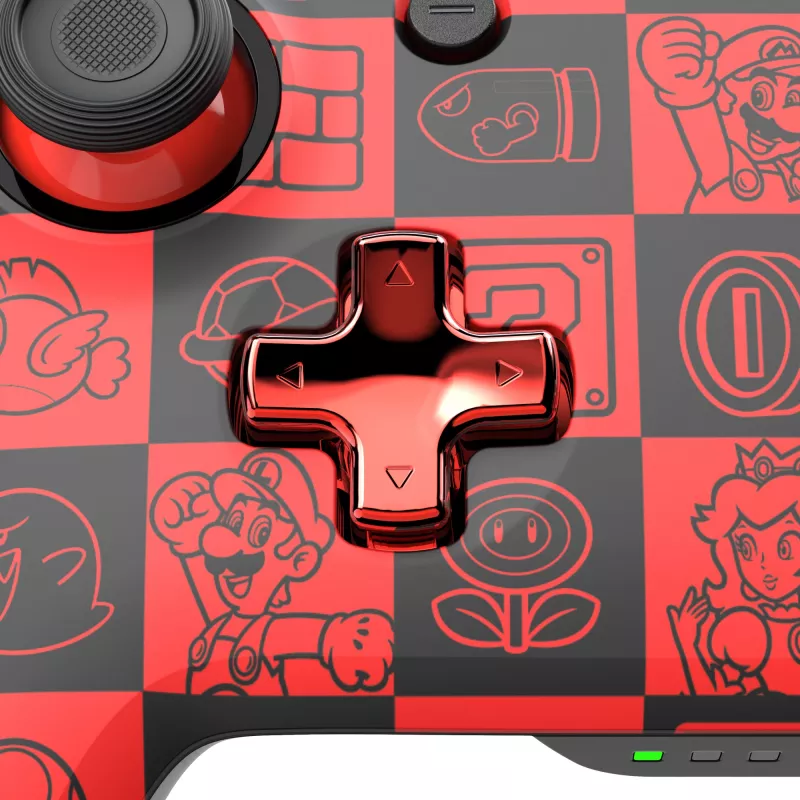 PDP REMATCH GLOW zwart, groen, rood gamepad analoog/digitaal Nintendo Switch, Nintendo Switch OLED