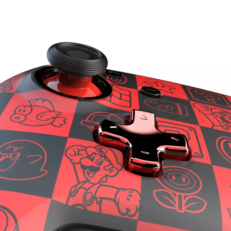 PDP REMATCH GLOW zwart, groen, rood gamepad analoog/digitaal Nintendo Switch, Nintendo Switch OLED