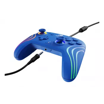 PDP Afterglow Wave blauw USB-gamepad analoog/digitaal Nintendo Switch, Nintendo Switch OLED