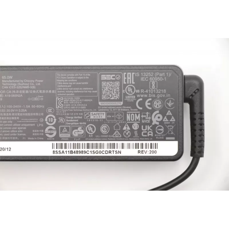 Lenovo 5A10V03250 voeding indoor 65 W zwart