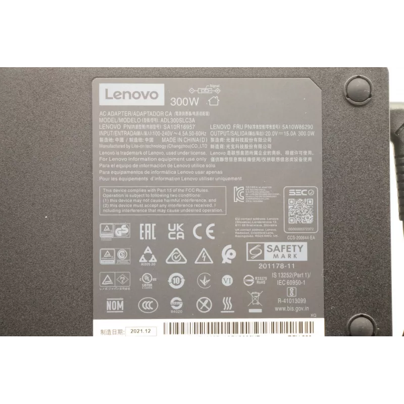 Lenovo 5A10W86290 voeding indoor 300 W zwart