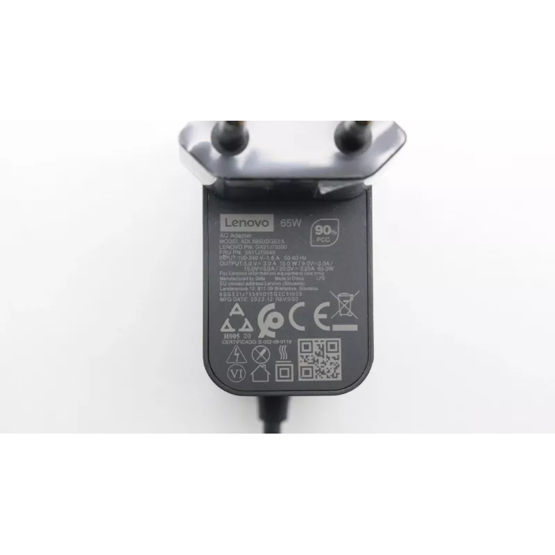 Lenovo 5A11J75649 voeding indoor 65 W zwart