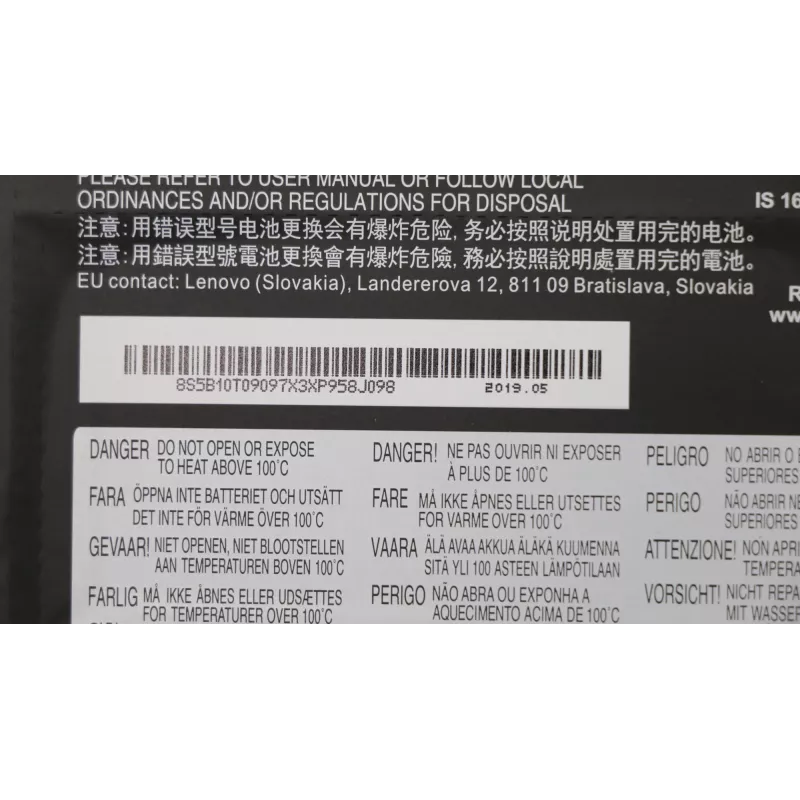 Batterij Lenovo 52,5 Wh Li-Polymer 5B10T09097 voor compatibele laptops