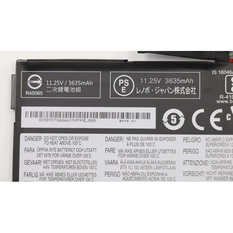 Lenovo 5B10T36866 laptopbatterij, 42 Wh, 3-cels