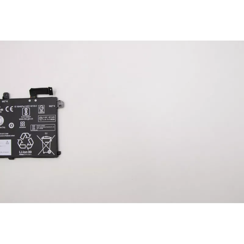 Lenovo 5B10W13905 laptopbatterij LG Chem L18L3P73, Li-Ion, 3-cels, 4372 mAh, 51 Wh, voor ThinkPad P14s Gen 1, P43s, T14 Gen 1, T490, T495