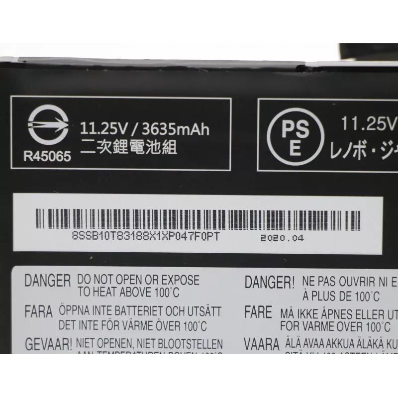 Interne laptopaccu Lenovo 3 cellen 42Wh Li-Ion model 5B10W13945