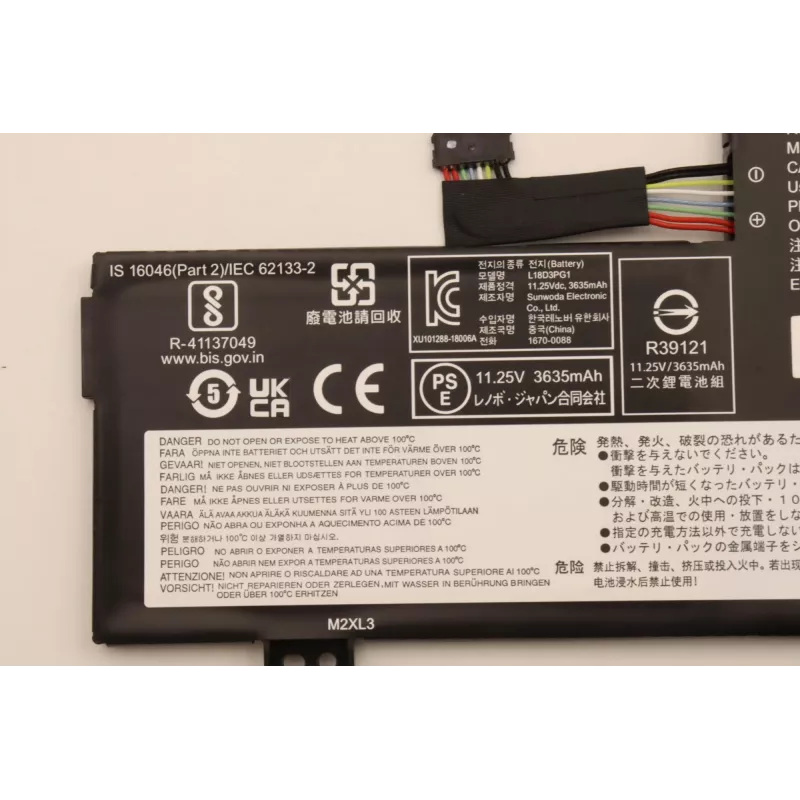 Interne laptopaccu Lenovo 5B10W13947 42Wh Li-Ion