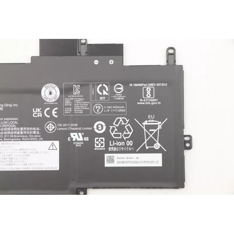 Interne accu Lenovo 5B10W13963 48,2 Wh Li-Ion voor compatibele Lenovo-laptops