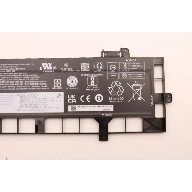 Interne laptopaccu Lenovo 5B10W51868 4 cellen 52,5 Wh voor compatibele Lenovo-notebooks