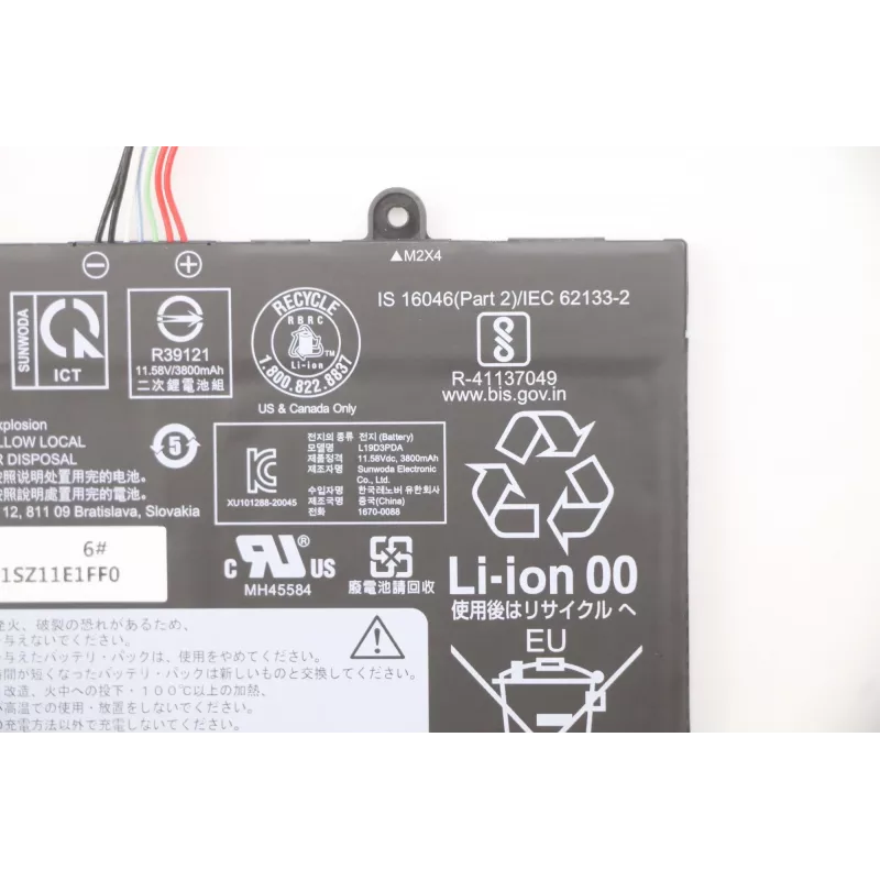 Notebook-accu Lenovo 45Wh 5B10Z21197, 45 Wh capaciteit