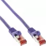 Patchkabel InLine Cat6 S/FTP PiMF RJ-45–RJ-45 250 MHz PVC paars 1,5 m