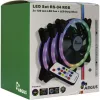 Inter-Tech Argus RS-04 RGB-ventilatorset, 3x 120 mm met 50 cm ledstrip en afstandsbediening, zwart
