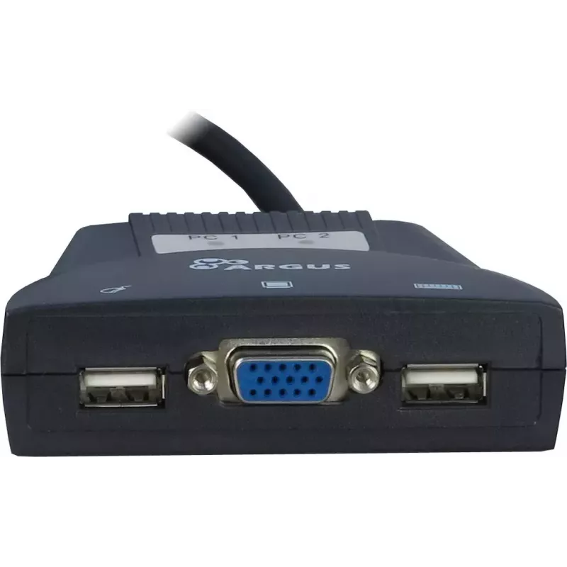 KVM-switch Inter-Tech KVM-LS-21JA zwart