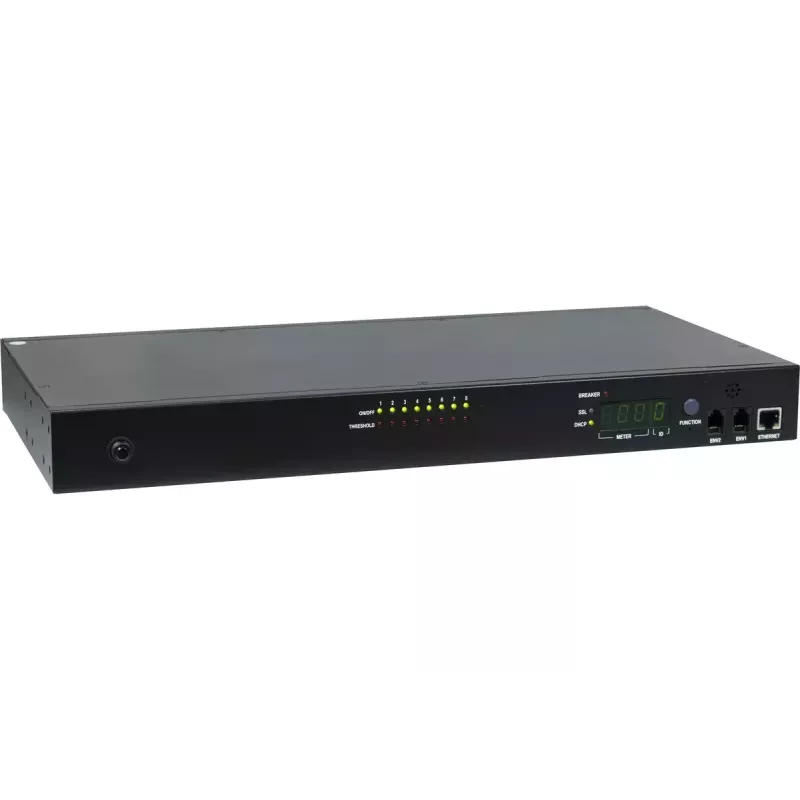 PDU Inter-Tech SD-1688 8 AC-stopcontacten staal zwart