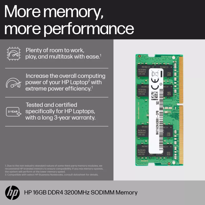 Geheugenmodule HP 16GB DDR4 3200 SODIMM