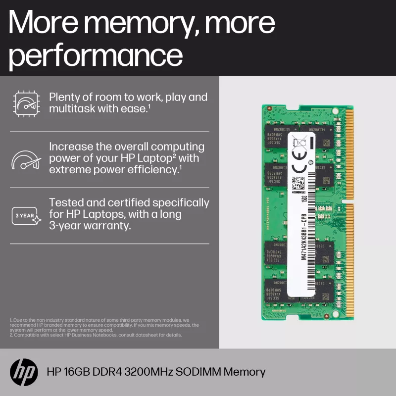 Geheugenmodule HP 16GB DDR4 3200 SODIMM