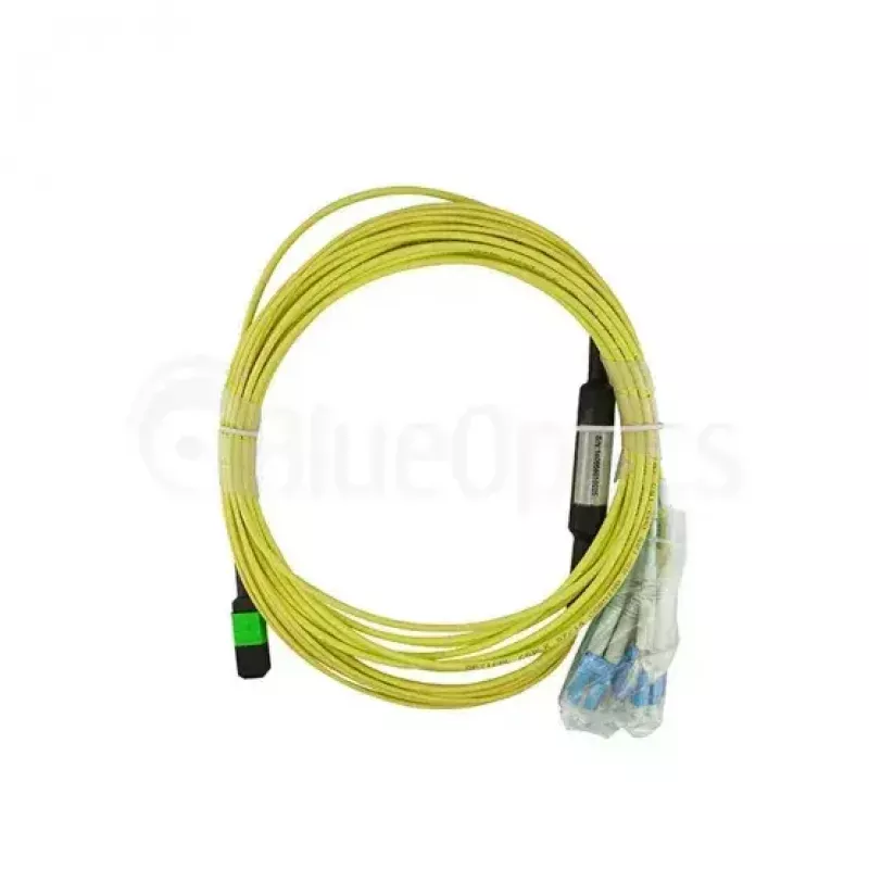 BlueOptics InfiniBand glasvezelkabel 5 m MTP 4x LC groen
