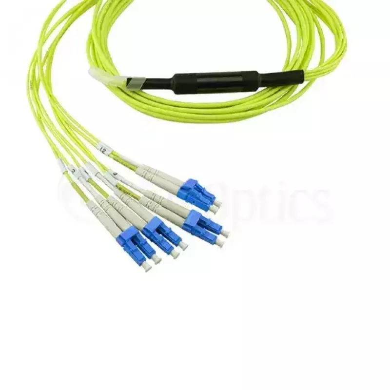 BlueOptics InfiniBand glasvezelkabel 5 m MTP 4x LC groen