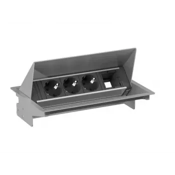 Stopcontact Bachmann Coneo set grijs
