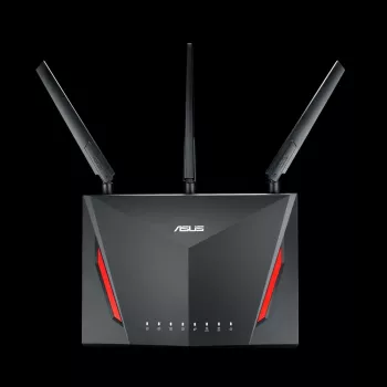 Tafel-wifirouter ASUS RT-AC2900, dualband 2,4/5 GHz, Wi-Fi 5 (802.11ac), 2917 Mbit/s, gigabit-ethernet, 4 LAN-poorten, USB, 4 antennes