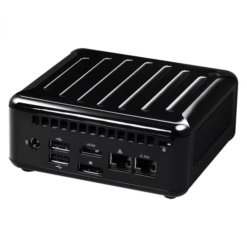 ASRock 4x4 BOX-5600U pc-barebone, AMD Ryzen 5600U, 0,6 l, 2 RAM-slots tot 64 GB, HDD en SSD (M.2, SATA III), 2x LAN, 90 W
