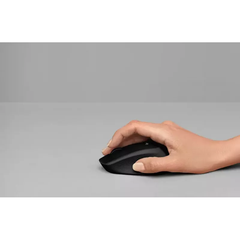 Logitech M330 SILENT PLUS — draadloze muis, rechtshandig, 1000 DPI, 3 knoppen, scrollwiel, zwart, op batterij