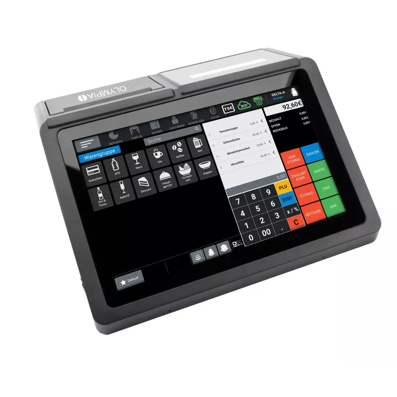 Kassa Olympia T110 thermische printer, 100000 PLU's, LED-display (10,1 inch)