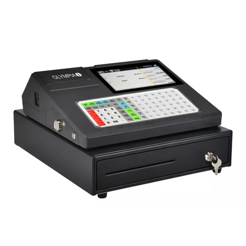 Kassasysteem Olympia K200 PLUS — thermische printer, 10.000 PLU's, LED-display
