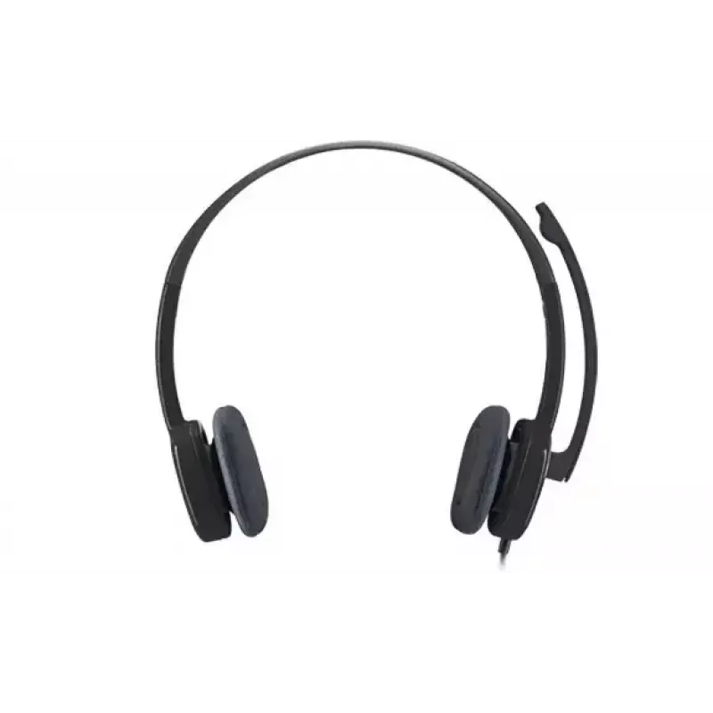 Logitech H151 stereoheadset met ruisonderdrukkende microfoon, bedraad, zwart