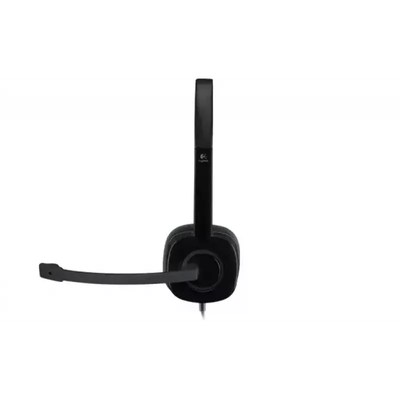 Logitech H151 stereoheadset met ruisonderdrukkende microfoon, bedraad, zwart