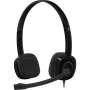 Logitech H151 stereoheadset met ruisonderdrukkende microfoon, bedraad, zwart