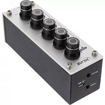 InLine AmpEQ mobiel, Tri-Tone Hi-Res AUDIO voor- en hoofdtelefoonversterker, 3,5 mm stereo