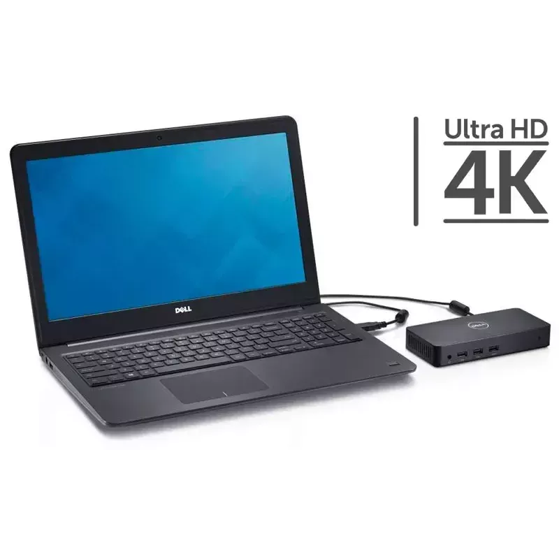 DELL D6000 bedrade USB 3.2 Gen 1 (3.1 Gen 1) Type-C zwart