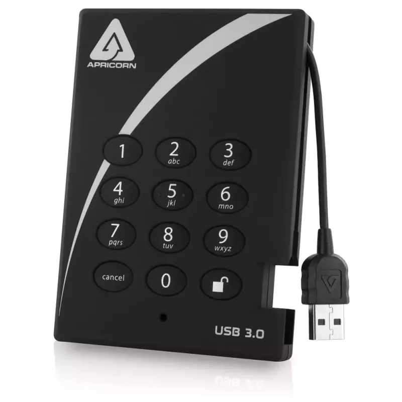Externe harde schijf Apricorn 1TB USB 3.2 A25-3PL256-1000