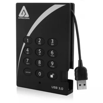 Externe harde schijf Apricorn 500GB USB 3.2 Aegis Padlock