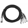 BlueOptics AA1404036-E6 InfiniBand-glasvezelkabel 5 m QSFP 4xSFP+ zwart