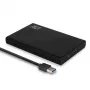 HDD/SSD-behuizing ACT 2,5-inch SATA-harde-schijfbehuizing schroefloos USB 3.2 Gen1