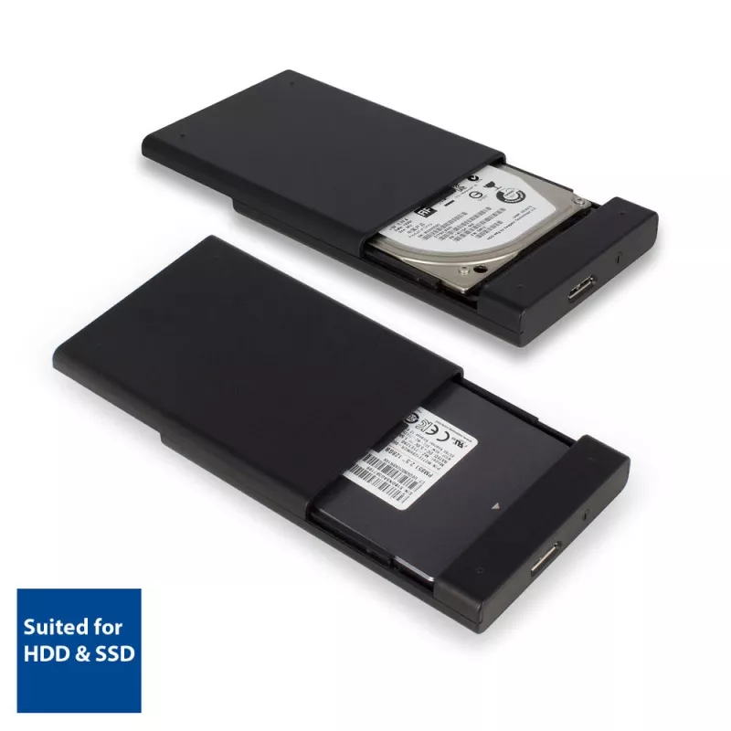 HDD/SSD-behuizing ACT 2,5-inch SATA-harde-schijfbehuizing schroefloos USB 3.2 Gen1