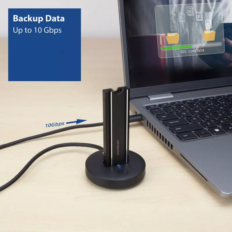ACT M.2 NVMe/PCIe SSD-dockingstation USB-C 3.2 Gen2 zwart