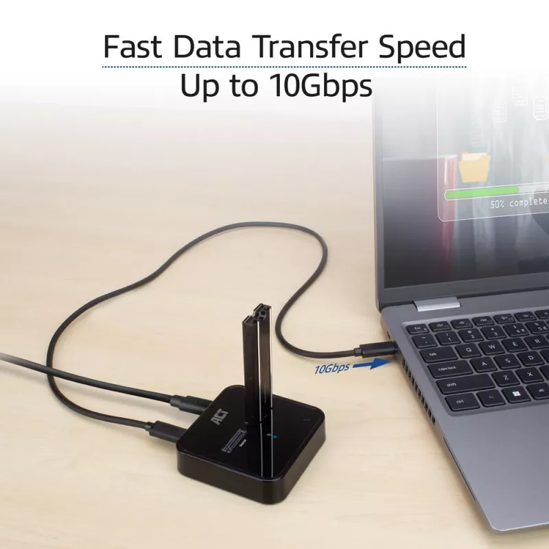 ACT M.2 NVMe/PCIe dual-SSD-docking-kloonstation, USB-C 3.2 Gen2