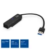 ACT USB-adapterkabel voor 2,5 inch SATA HDD/SSD AC1510 0,15 m zwart