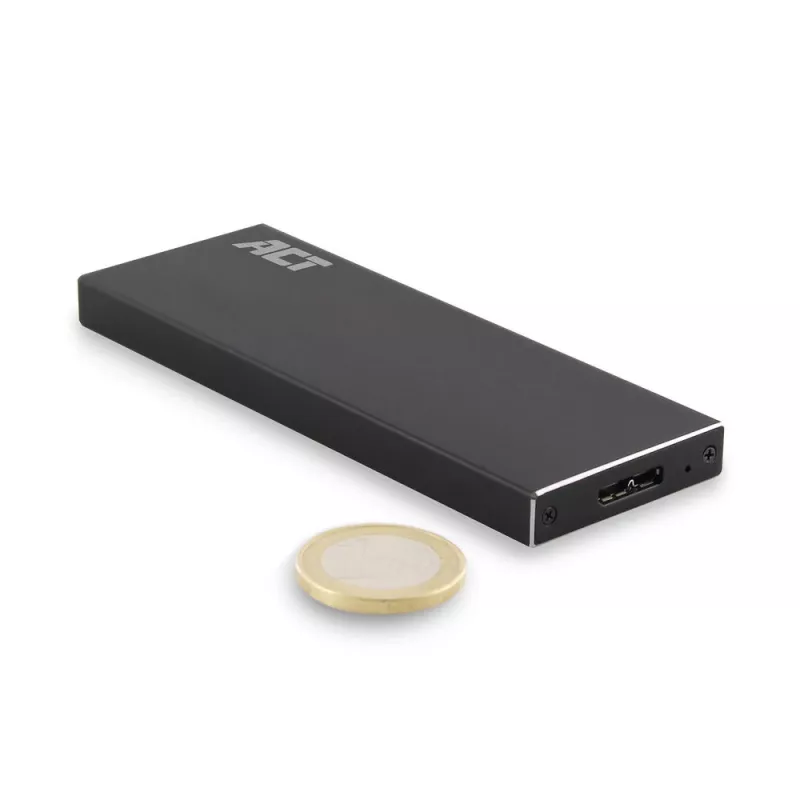 SSD-behuizing ACT M.2 USB 3.2 Gen1 zwart 5 Gbit/s