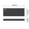 SSD-behuizing ACT M.2 USB 3.2 Gen1 zwart 5 Gbit/s