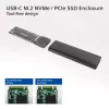 SSD-behuizing ACT AC1615 USB-C M.2 NVMe PCIe 10 Gbit/s zwart