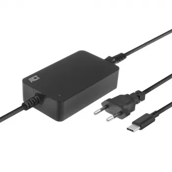 ACT USB-C laptopoplader met Power Delivery-profielen 65 W, laptop, binnen, 100–240 V, 50/60 Hz, 65 W, 5–20 V