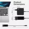 ACT USB-C laptopvoeding 65W met Power-Delivery-profielen, 2 meter