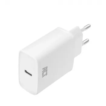 ACT compacte USB-C oplaadadapter 20W snelladen binnen universeel wit