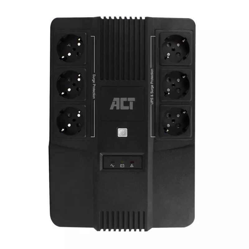 ACT Line Interactive USV 600 VA - met randaarde stopcontacten
