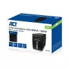 ACT AC2305 line-interactive UPS 600 VA (0,6 kVA), 360 W, 2 AC-uitgangen