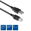 ACT USB 2.0 verbindingskabel A-stekker – B-stekker 1 meter zwart